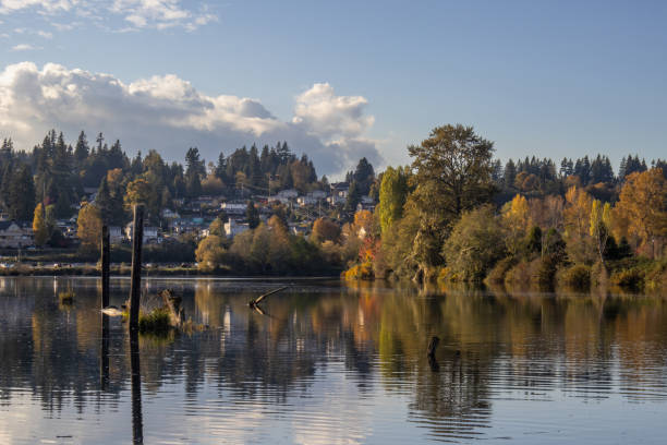 istock Sunny autumn day on the Snohomish River 1838534768