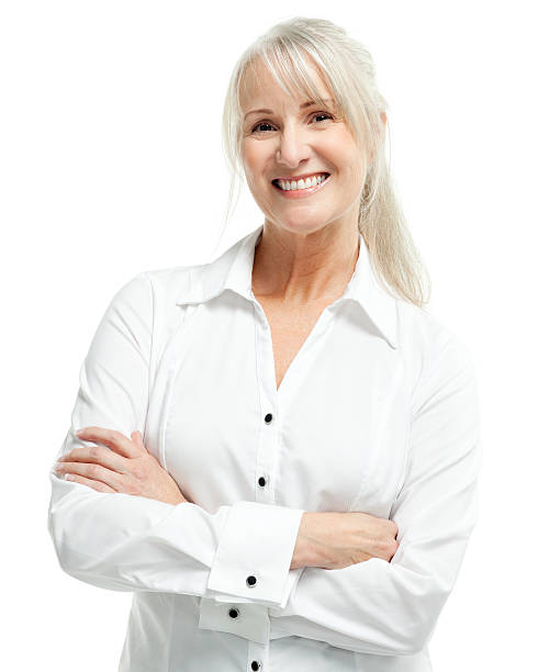 istock Mature Woman - Isolated 183854012