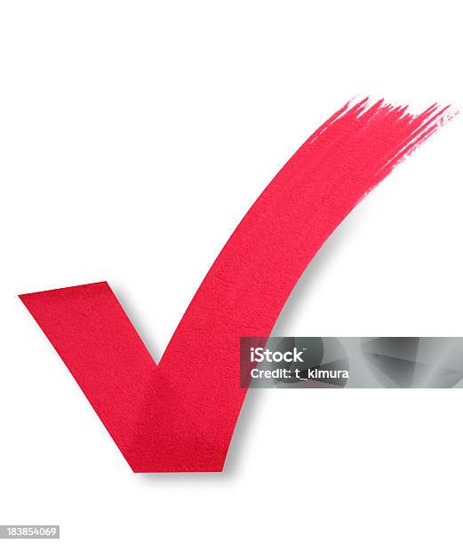Check Mark Stock Photo - Download Image Now - Check Mark, Red, Agreement