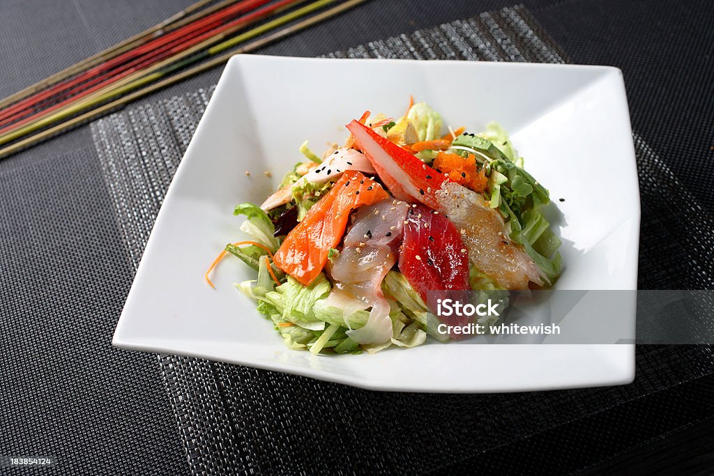 Salada de Sashimi - Foto de stock de Salada royalty-free