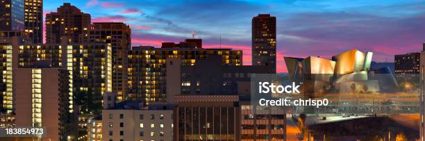 Panoramablick Von Gebäuden In Der Innenstadt Von Los Angeles Bei Sonnenuntergang Stockfoto und mehr Bilder von Los Angeles