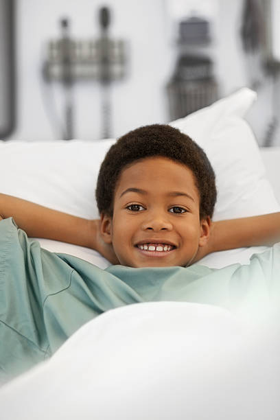 istock Little boy in the hospital 183855024