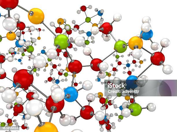 Molekülstruktur Stockfoto und mehr Bilder von Atom - Atom, Biologie, Blau