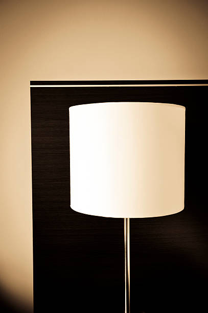 istock Lamp in hotel room with sepia coloring 183855762