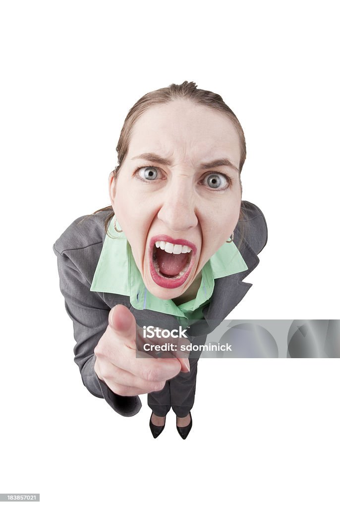 Gritar irritada Mulher de Negócios - Royalty-free Descontente Foto de stock