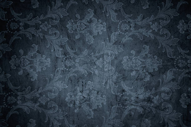 회색 빅토이라 배경기술 - textured pattern old fashioned textile 뉴스 사진 이미지