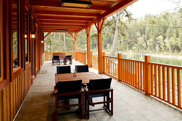 istock waterfront house veranda back porch 183857539