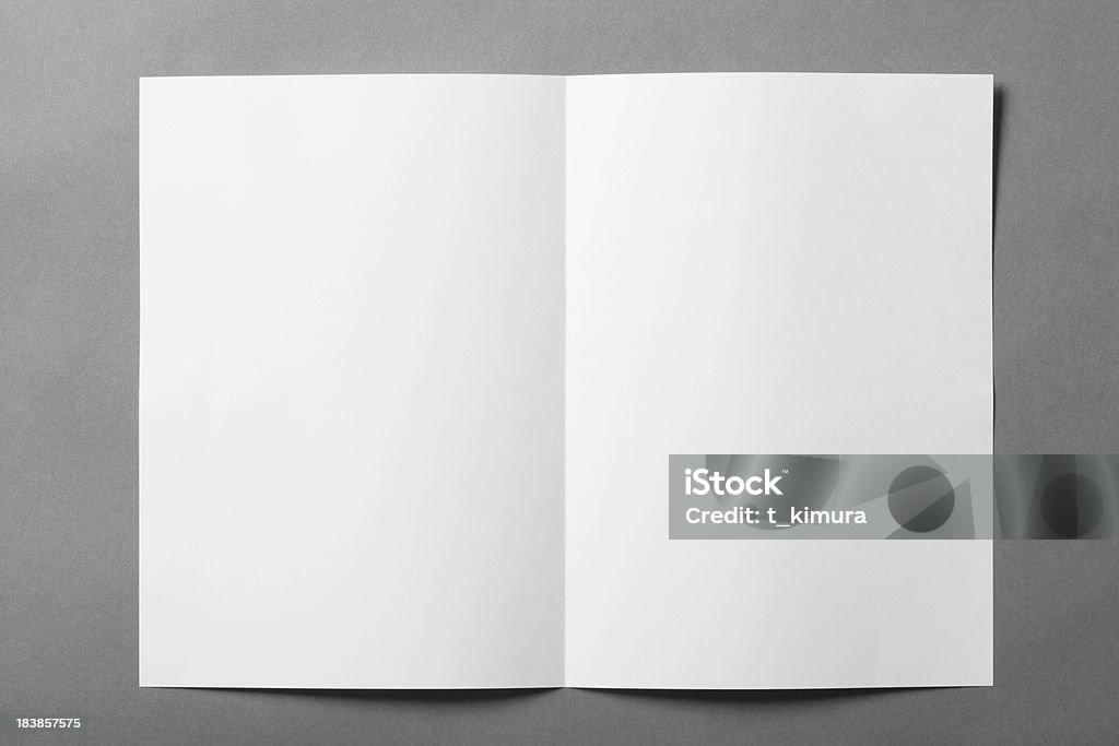 Folheto em branco - Foto de stock de Papel royalty-free