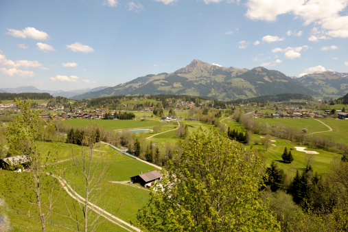 Golfclub in front of Kitzbueheler Horn