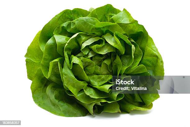 Lattuga A Foglie Lisce - Fotografie stock e altre immagini di Alimentazione sana - Alimentazione sana, Cibi e bevande, Colore verde