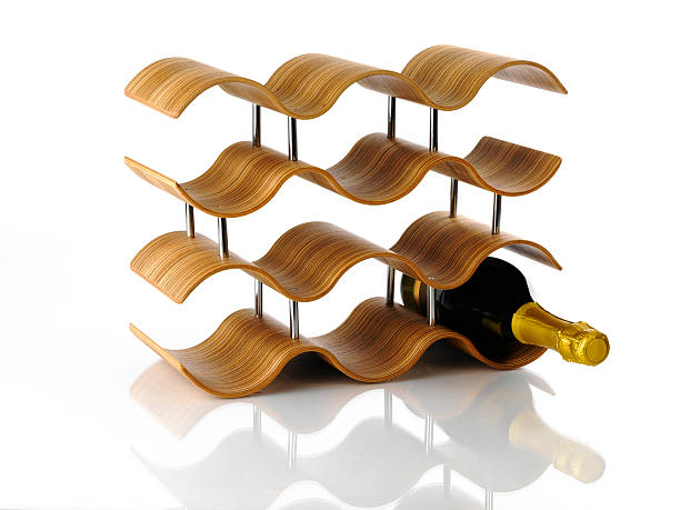 Wine Rack stock photo