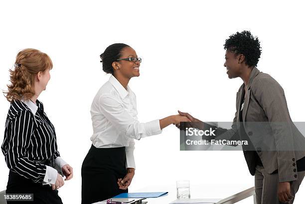 Colloquio Di Lavoro - Fotografie stock e altre immagini di Colloquio - Colloquio, Sfondo bianco, Abbigliamento elegante