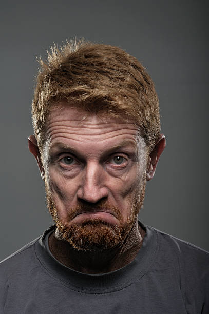 istock Portrait of disapproving man 183860388