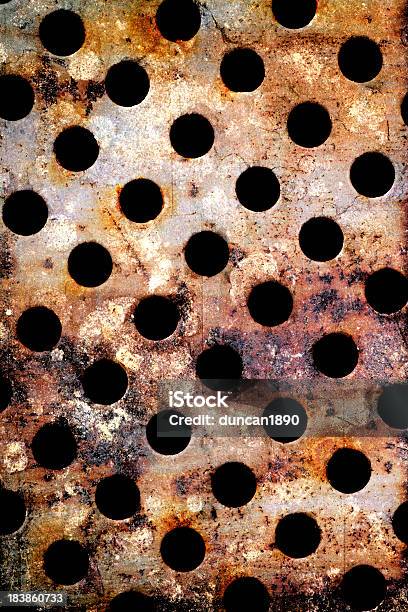 Rusty Metal Holes Stock Photo - Download Image Now - Abstract, Alloy, Backgrounds