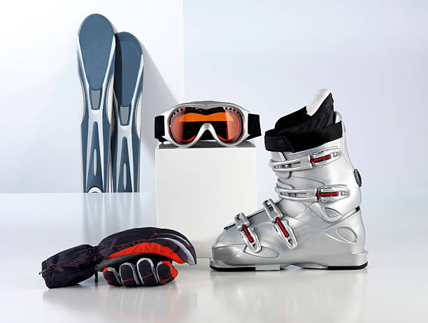 ski-wear equpment - sports glove protective glove equipment protection stock-fotos und bilder