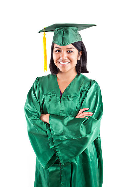 mujer muestra la graduación de unos estudiantes - old master fotografías e imágenes de stock