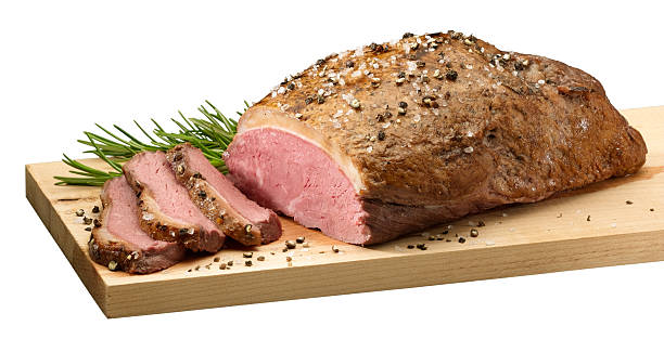 picanha manzo arrosto - roast beef meat roasted beef foto e immagini stock