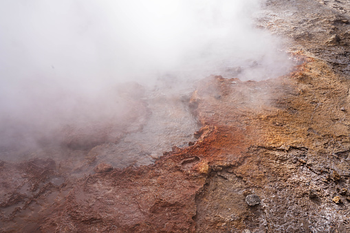 Chile, San Pedro de Atacama, Tatio Geysers in Atacama Desert