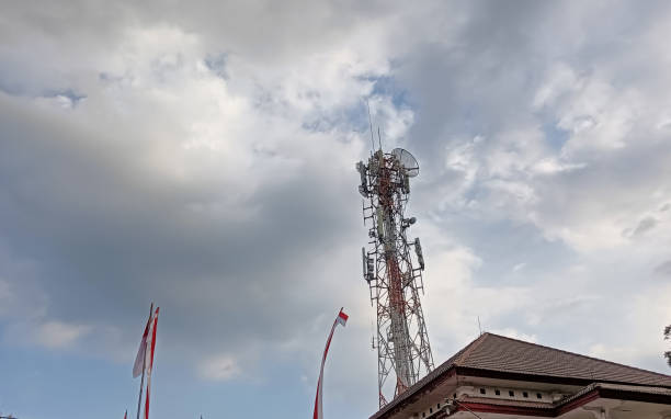 istock The tower stands tall against the sky backdrop 1838626052