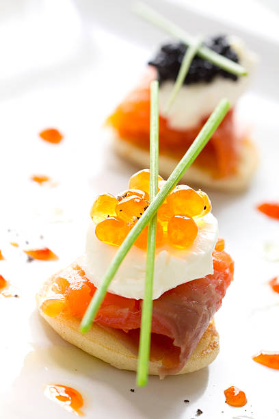 istock Smoked salmon and caviar 183862911