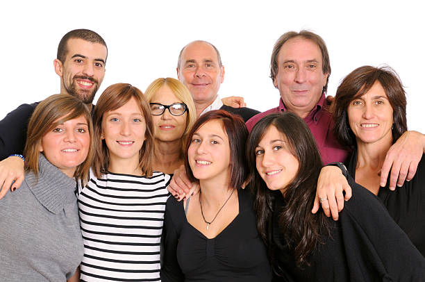 istock Large Group of Happy People,Family or Team,Isolated 183863708