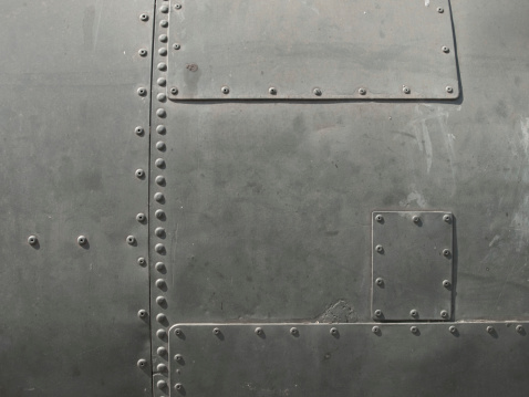 Close-up of a aircraft background texture