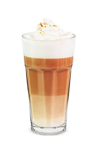 latte - latté cafe macchiato glass cappuccino zdjęcia i obrazy z banku zdjęć