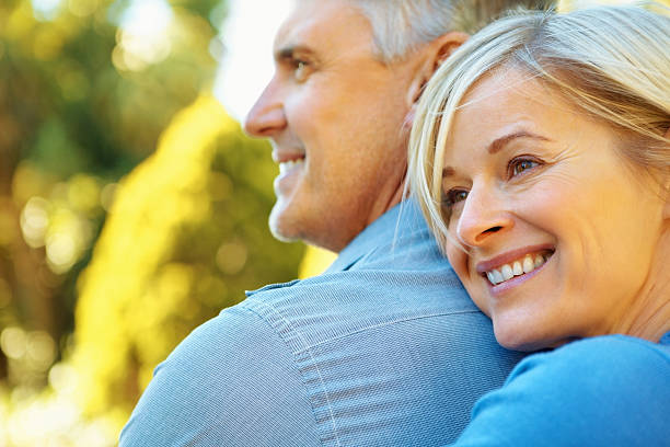 istock Romantic, mature couple 183864300