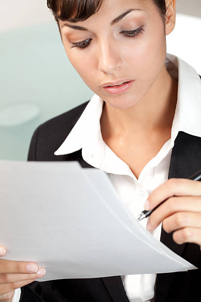 istock Young business woman working 183864616