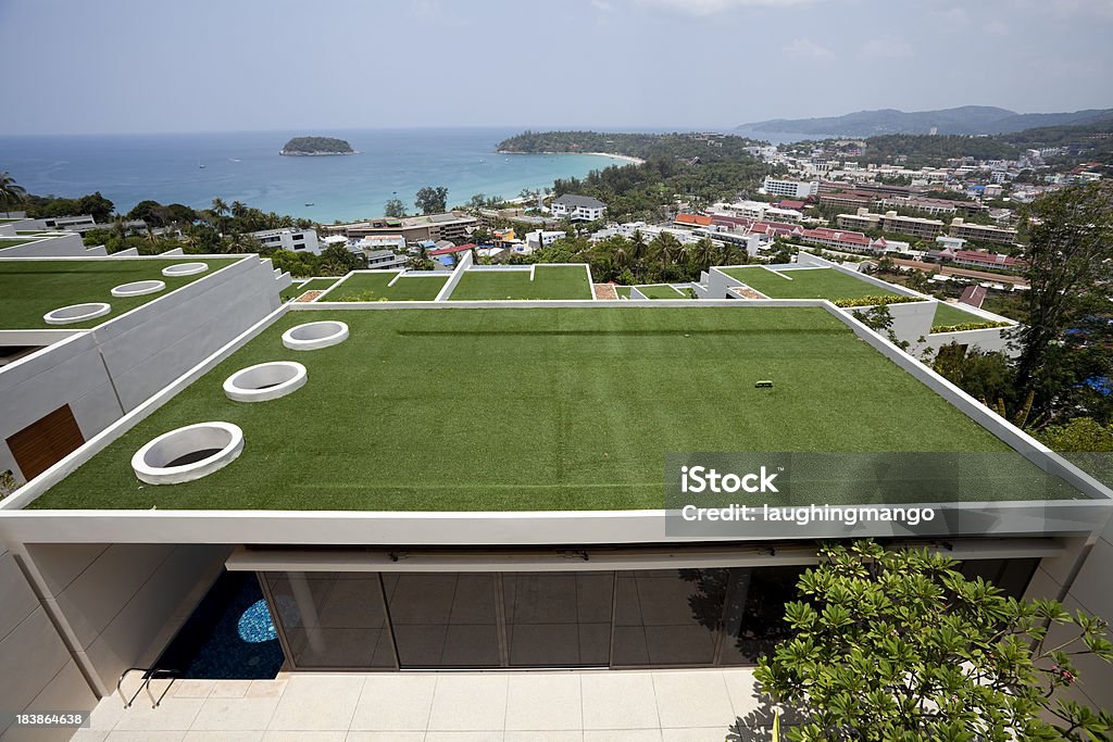 Dach der villa kata beach, phuket. - Lizenzfrei Sode Stock-Foto
