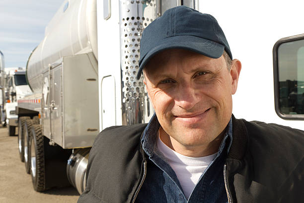 istock Gas Tanker and Driver 183864779