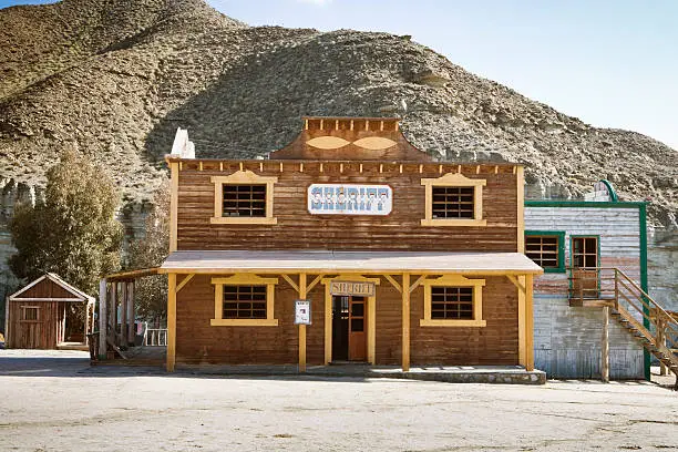 House of the sheriff in this Wild West town located in Almeria Spain where many western movies have been filmed
