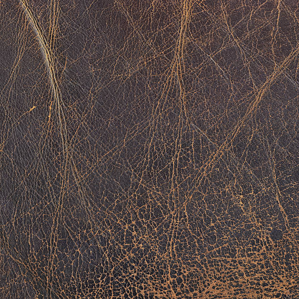 istock High Resolution Old Brown Cowhide Wizened Grunge Texture 183865472