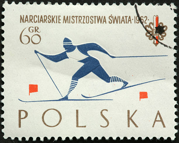 istock old fashioned Polish cross country skier 183865525