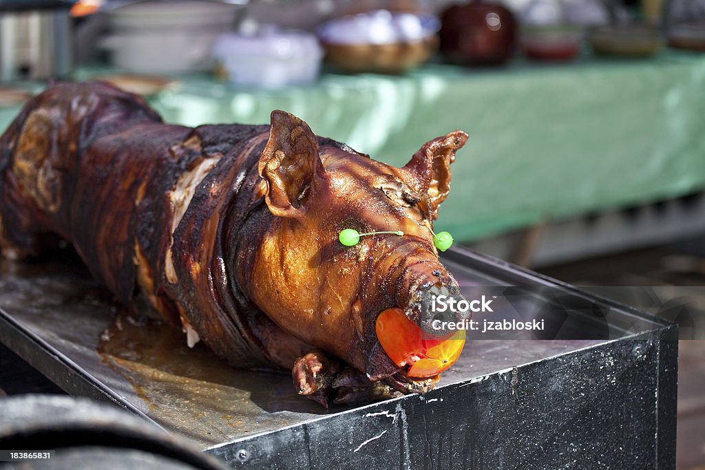 Gebratene Schwein - Lizenzfrei Schwein Stock-Foto