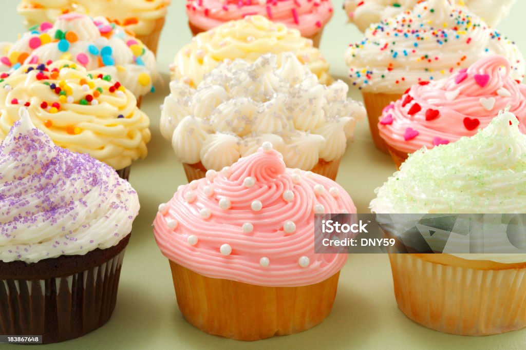 Cupcakes - Foto stock royalty-free di Alimentazione non salutare