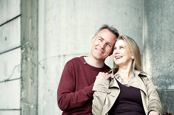 istock Loving mature couple embracing 183867723