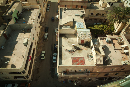 Tripoli street view from above