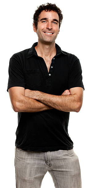 istock Happy Smiling Young Man Posing With Arms Crossed 183869011