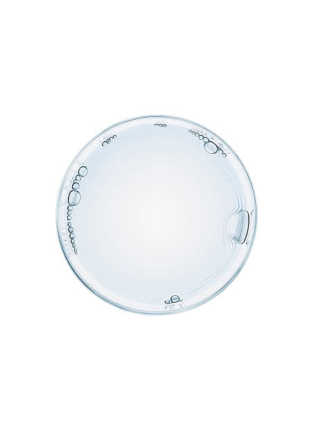 Glass of water on white background