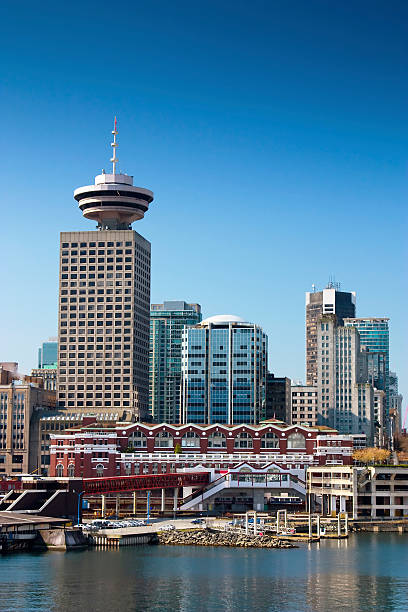 centro de vancouver - vancouver harbor imagens e fotografias de stock