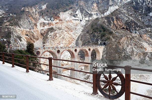 Road Of The Marble Ponti Di Vara Carrara Italy Stock Photo - Download Image Now