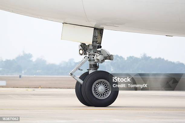 Boeing 747 Nose Landing Gear Stock Photo - Download Image Now - Wheel, Airplane, Air Vehicle