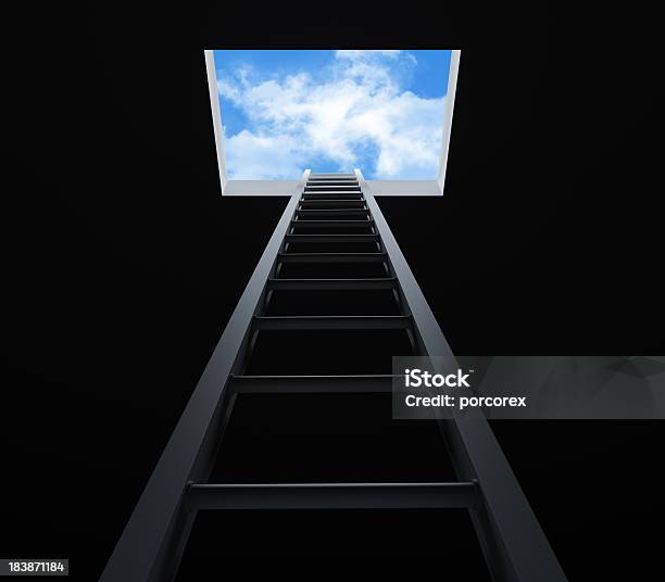 Treppe Hinauf Bewegen Stockfoto und mehr Bilder von Leiter - Leiter, Loch, Alles hinter sich lassen
