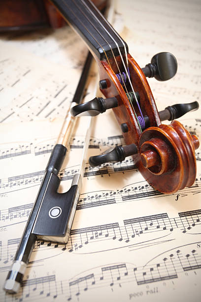 istock Violin and music sheet 183871545
