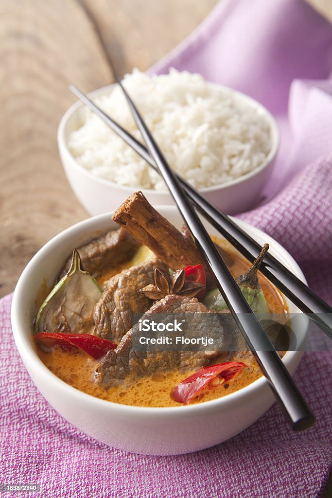 Asian imagens estáticas: Curry de carne com canela e anis - Foto de stock de Carne de Vaca royalty-free