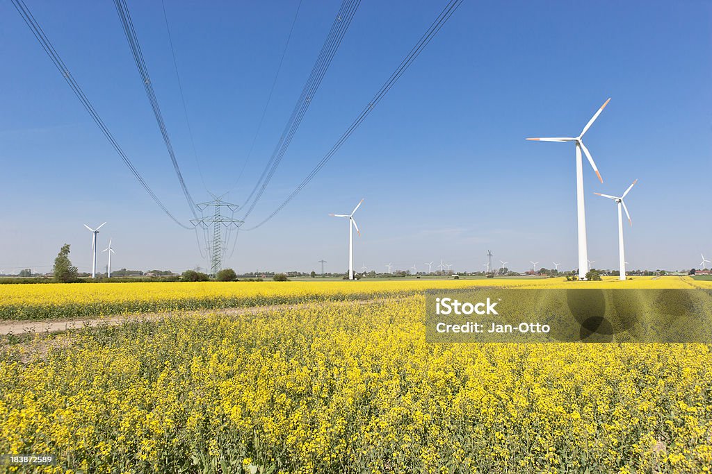 High voltage power line - Lizenzfrei Hochspannungsmast Stock-Foto