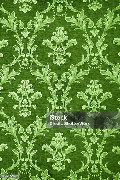 Green Retro Backdrop Stock Photo - Download Image Now - Backgrounds, Edwardian Style, Abstract