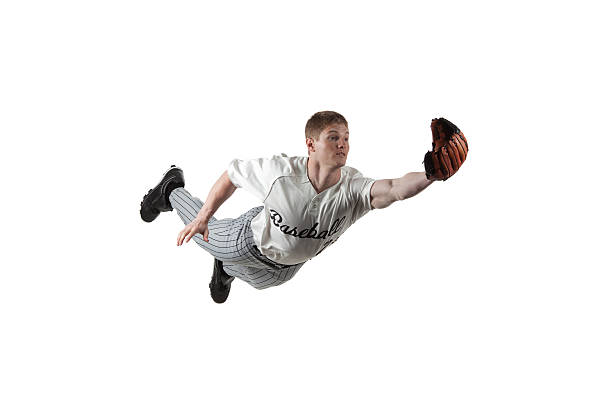 istock Baseball pitcher diving to catch a ball 183873284