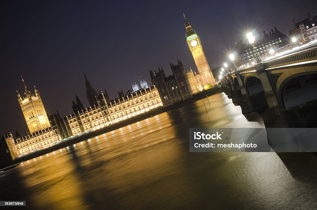 Лондон в ночь - Стоковые фото Англия роялти-фри